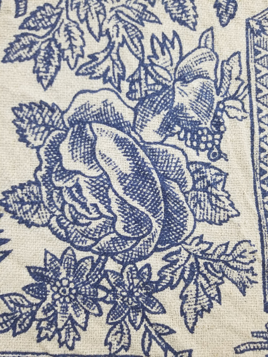 Vintage French Toile de Jouy Printed Romantic Scenic Textile Panel 305x129cm
