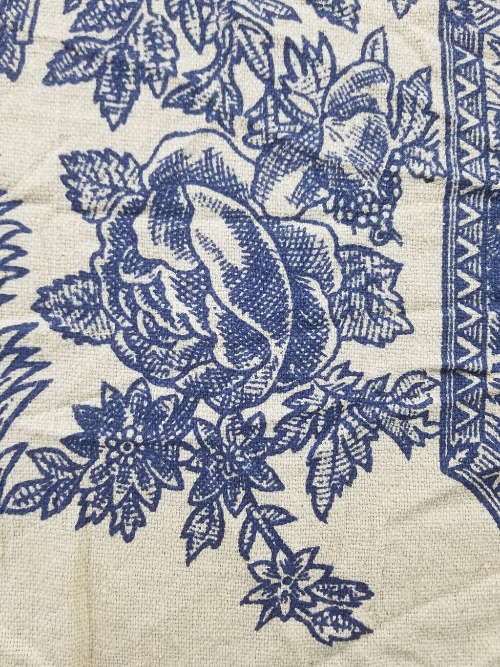 Vintage French Toile de Jouy Printed Romantic Scenic Textile Panel 305x129cm
