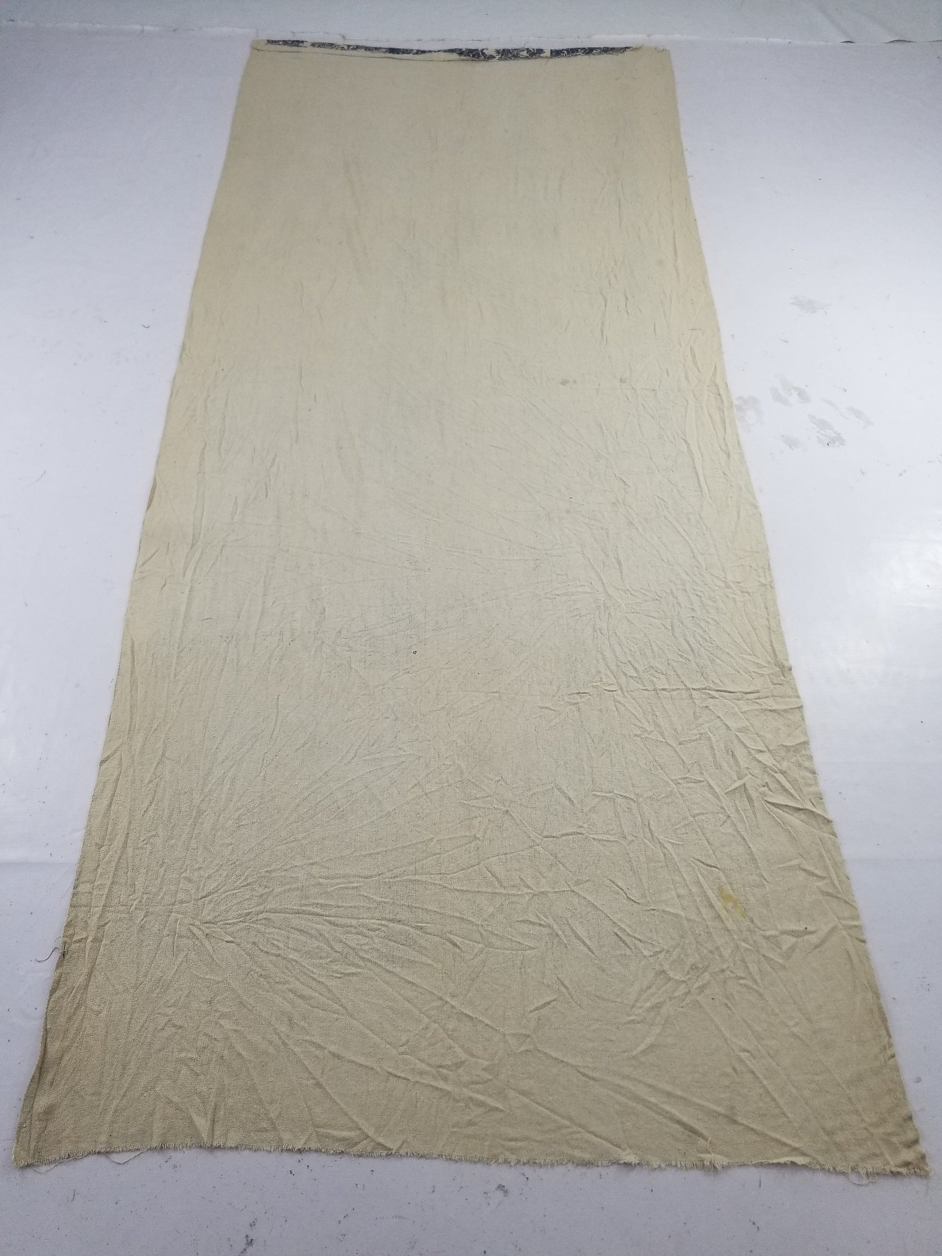 Vintage French Toile de Jouy Printed Romantic Scenic Textile Panel 305x129cm