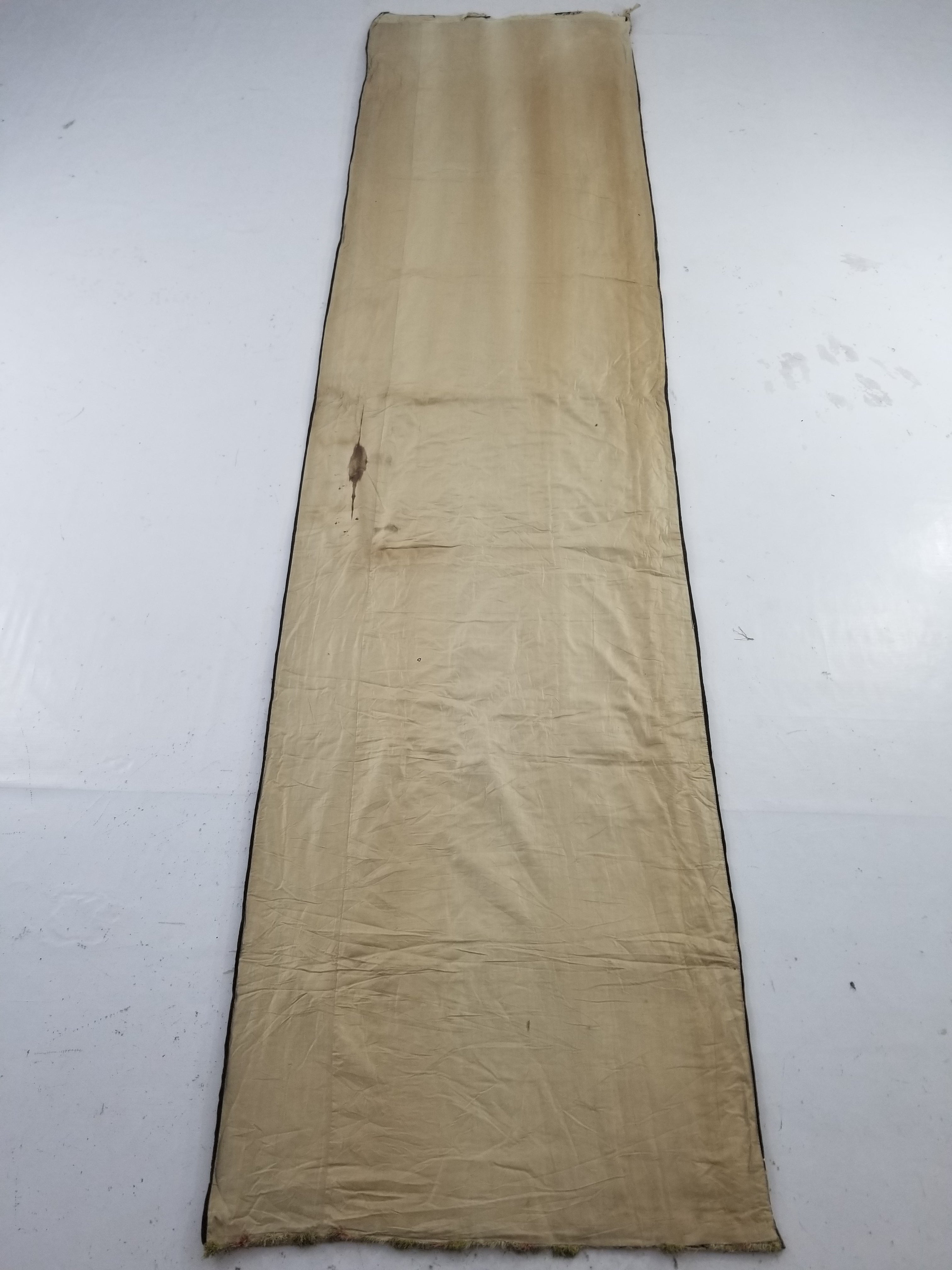 Antique Rare Italian Flame Stitch Velvet Textile Runner 310x76cm