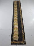Antique Rare Italian Flame Stitch Velvet Textile Runner 312x56cm